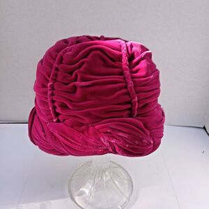 Gilbert Orcel Ladies Red Turban Hat Made in Paris.